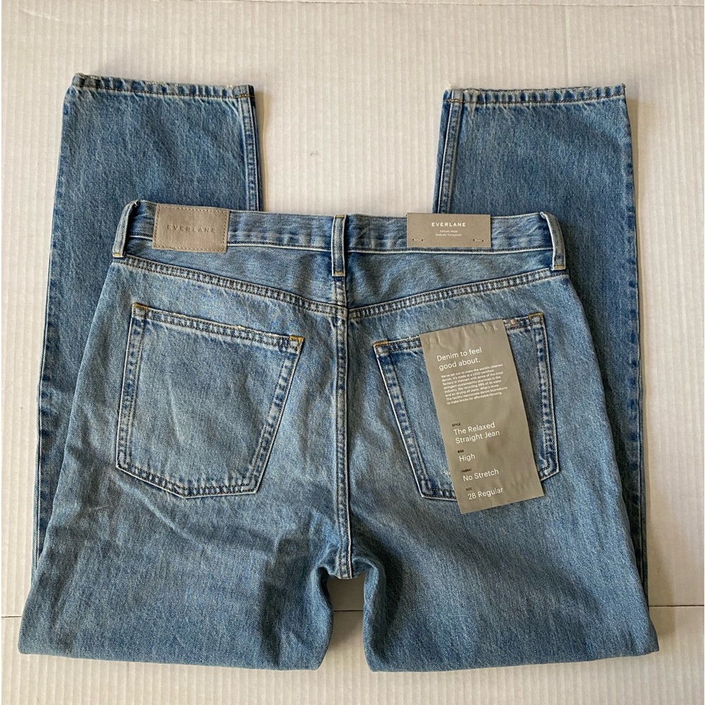 NWT Everlane Jeans The Relaxed Straight Fit Organic cotton - Picture 15 of 16